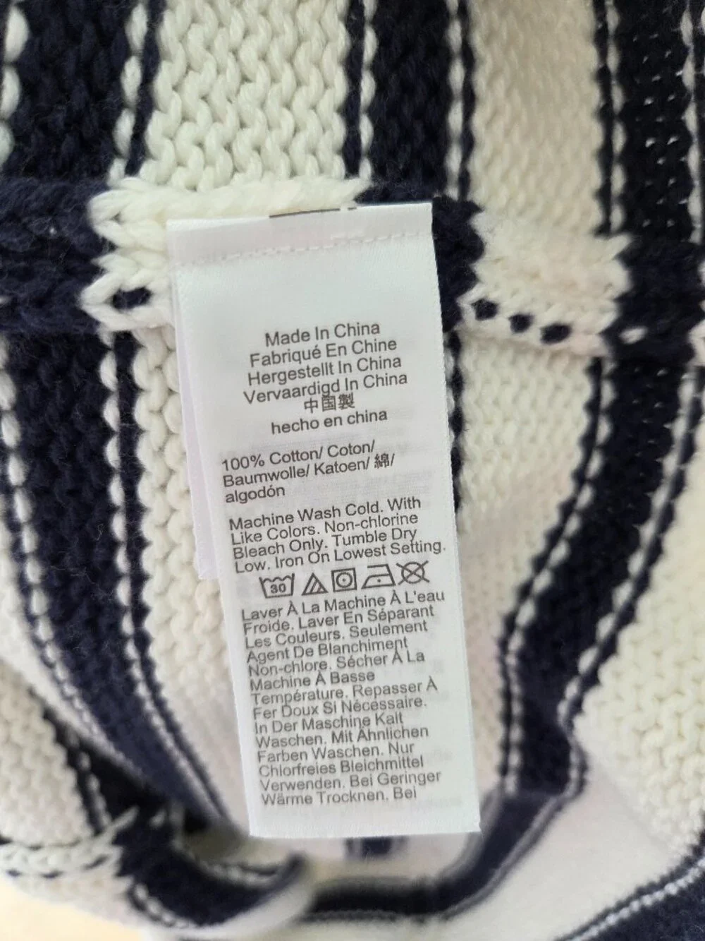 NEW JCREW 2025 Rollneck sweater in stripe XS blue mist ivory navy